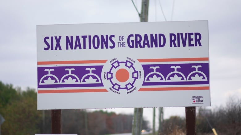 A sign for Six Nations of the Grand River.