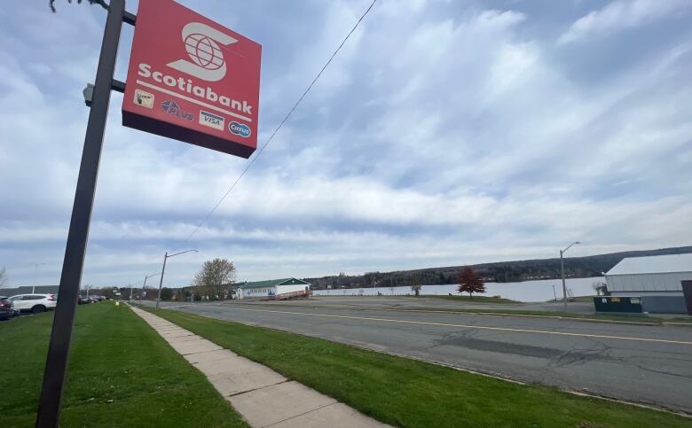 A Scotiabank sign in Nackawic