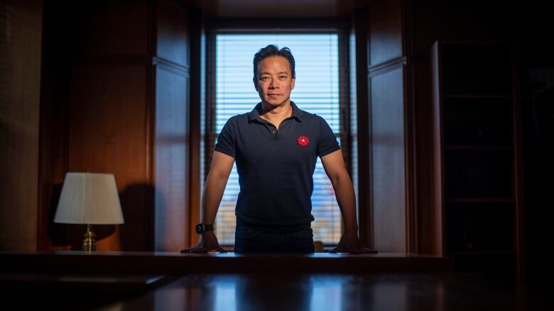 Vancouver Mayor Ken Sim is pictured at City Hall in Vancouver, British Columbia on Tuesday, November 7, 2023. 