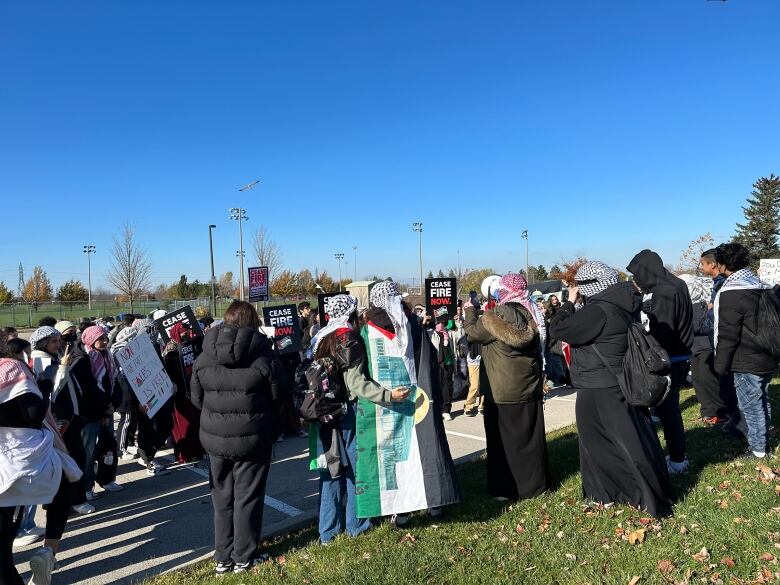 Group of students outside