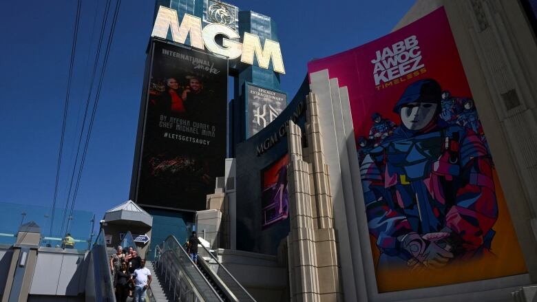 The outside of the MGM Grand hotel and casino in Las Vegas