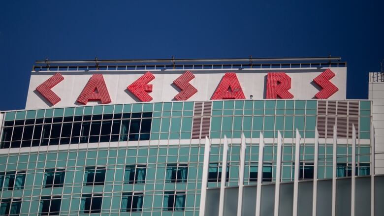 The exterior of a casino resort.