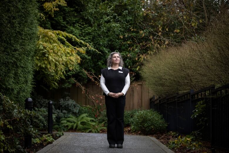 Kayla Hochfelder, clinical counsellor, is pictured at the Vancouver Hospice Society centre in Vancouver, British Columbia on Tuesday, November 28, 2023. 