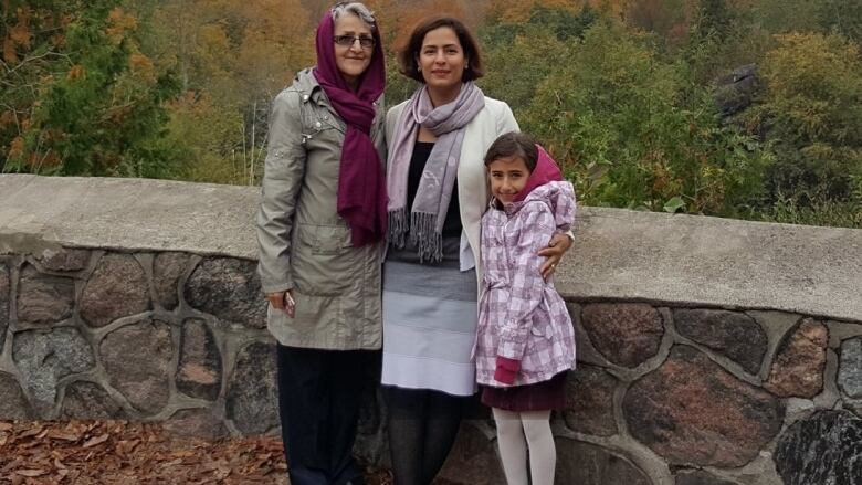 Tooran Shamsollahi (left) with her daughter-in-law Parisa Eghbalian (middle), and granddaughter Reera Esmaeilion. Eghbalian and Esmaeilion died on Jan.8, 2020 when the IRGC shot down Flight PS752 shortly after takeoff in Tehran, Iran. Submitted. 