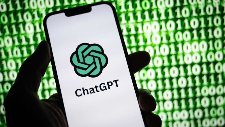 This illustration photograph taken on October 30, 2023, shows the logo of ChatGPT, a language model-based chatbot developed by OpenAI, on a smartphone in Mulhouse, eastern France. 