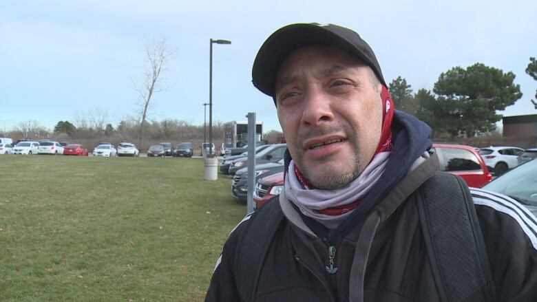 Paul Gagnon says he's been using a food bank in Windsor, Ont., to feed his family because of the high cost of living.