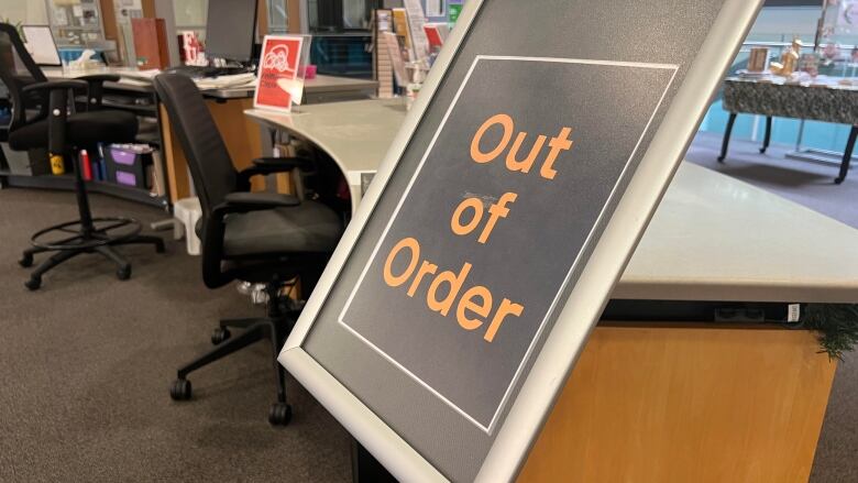 Library patrons were unable to use the public computers after a systems outage on Wednesday.