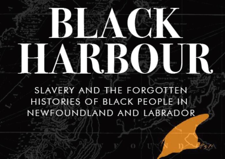 Black Harbour's cover. A black background with white lettering. 