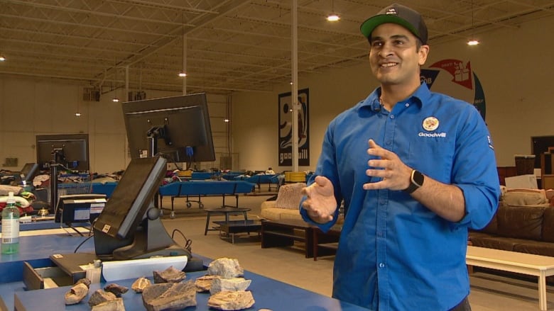 Daoud Abbasi works at Goodwill in Calgary. He recently came across a very old box of donations.