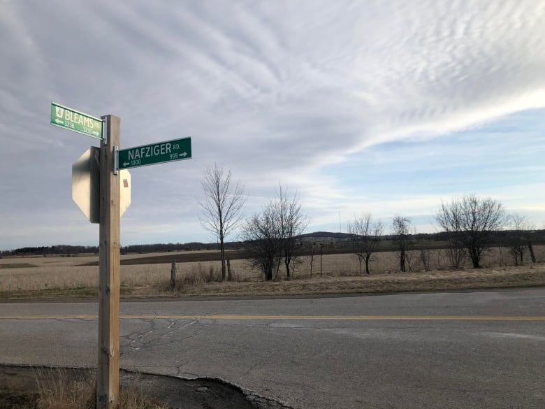 Street signs in WIlmot Township 