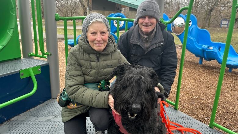 Judy Hicken and her husband take their Bouvier des Flandres, Bailee to private dog parks after an attack by another dog seriously injured Bailee. She believes owners need to be more responsible for their pets in parks and other public spaces. 