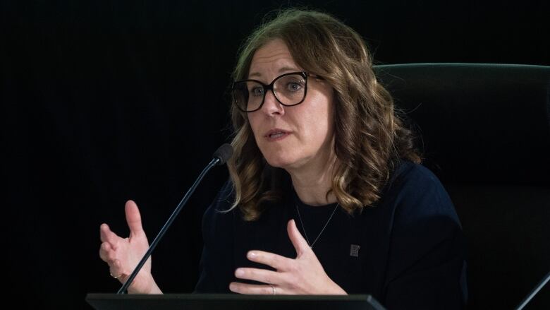 Elections Canada Commissioner Caroline Simard appears  at the Public Inquiry Into Foreign Interference in Federal Electoral Processes and Democratic Institutions, in Ottawa, Thursday, March 28, 2024.