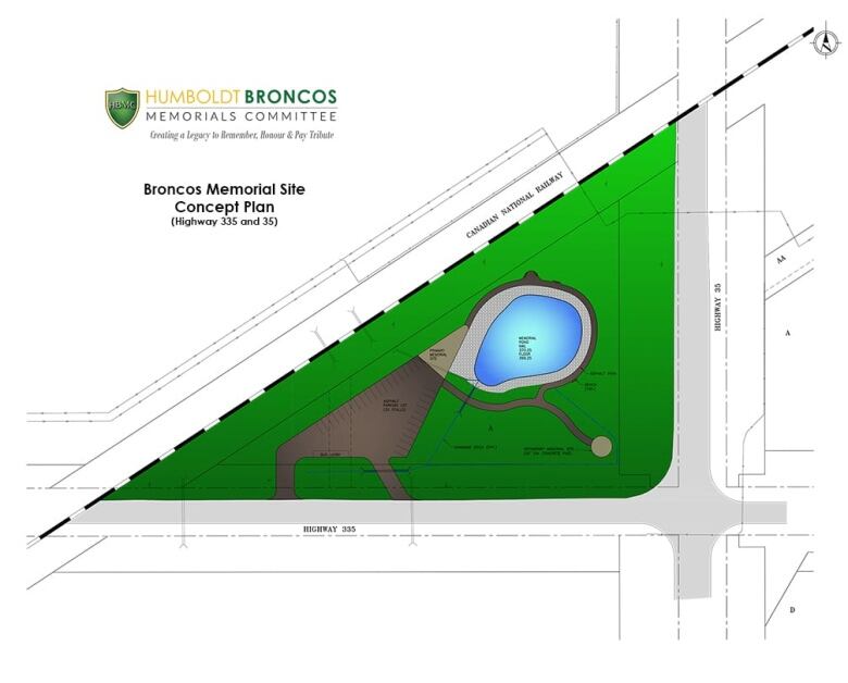 Humboldt Broncos Memorial Committee concept plan