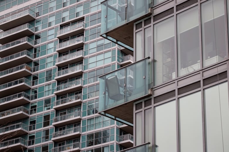 Rental units are pictured in Toronto on Jan. 12, 2024.