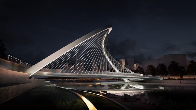 Keating Channel Pedestrian Bridge Rendering.