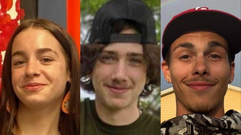 A photo collage, from left, shows Layla Rodgerson, Owen Fairweather and Kyler Hunter-Astle.