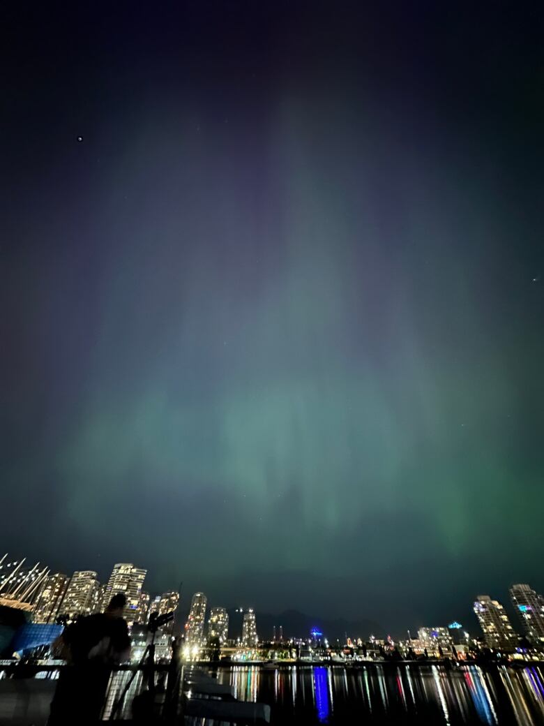 Northern lights over Vancouver.