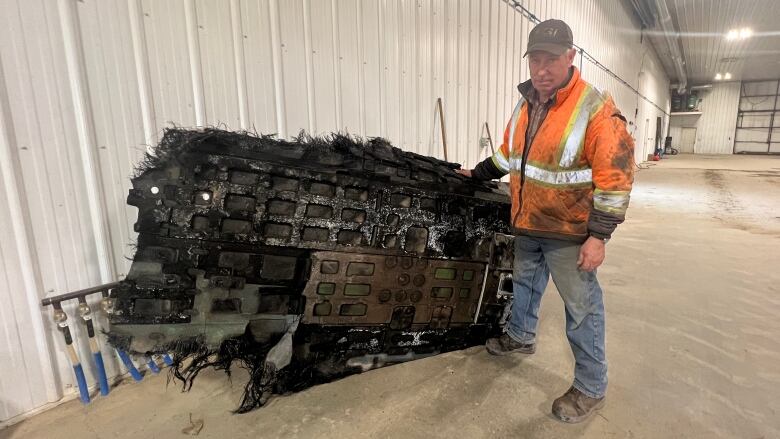 Saskatchewan farmer Barry Sawchuk recently discovered this 40-kilogram piece of space debris on his land. He plans to seel it to raise money for his local hocket rink.