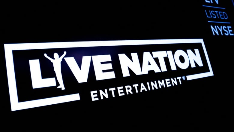 Live Nation's logo is displayed on a screen.