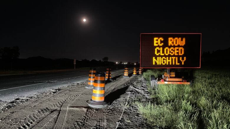 Overnight closures begin May 26 for several weeks on the city of Windsor's expressway for construction work.