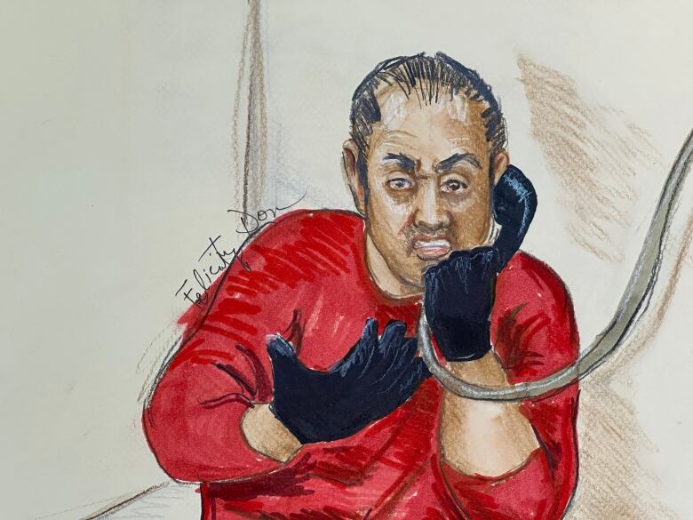 Killer Ibrahim Ali reacts as victim impact statements are read in B.C. Supreme Court at his sentencing for the first-degree murder of a 13-year-old girl in Burnaby in 2017.