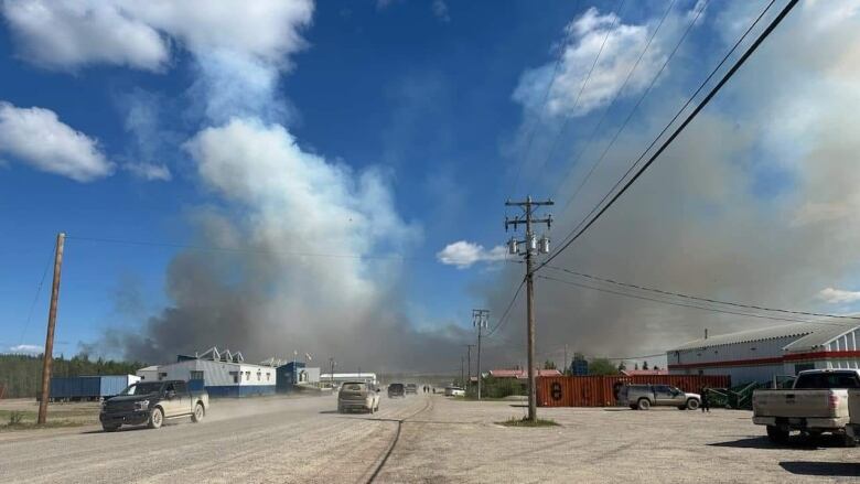 smoke seen from fort good hope road