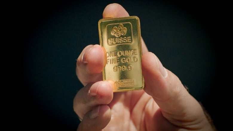 A close up of a replica of a 31.1 gram gold bar. Peel Police recently disclosed that the gold shipment stolen from Toronto's Pearson Airport in April 2023, consisted of 6,600 bars. Meaning most of them tiny. 