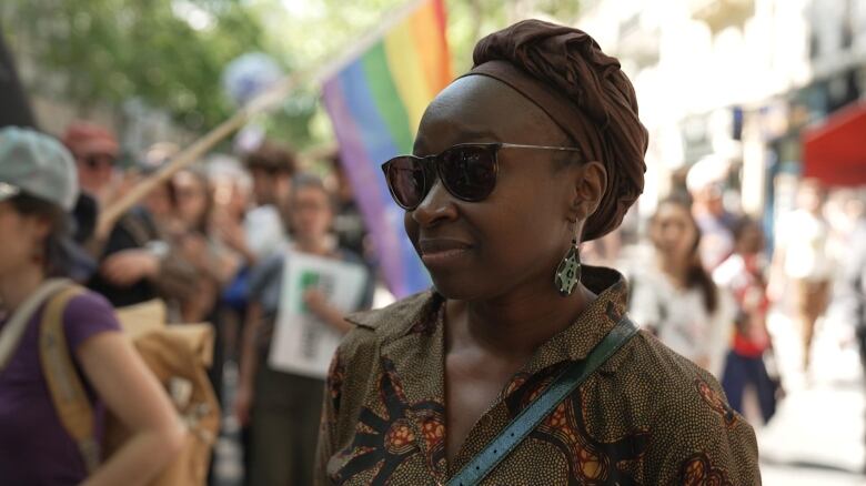 Patricia Gomis attended a recent demonstration in Paris against the Rassemblement National.  She says he worries the far right party will discriminate against minorities.