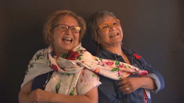 Hazel Kent and Jean Bear couldnt stop laughing during their shoot. 