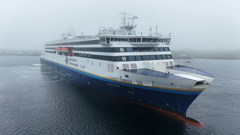 A photo of a Marine Atlantic ferry.