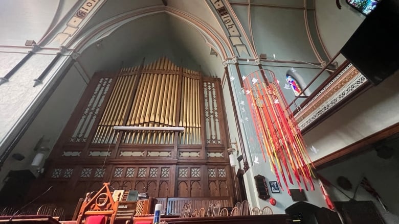 The interior of St. Paul's United Church.