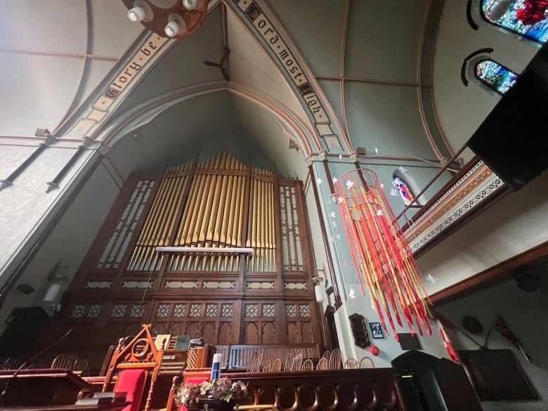 The interior of St. Paul's United Church.