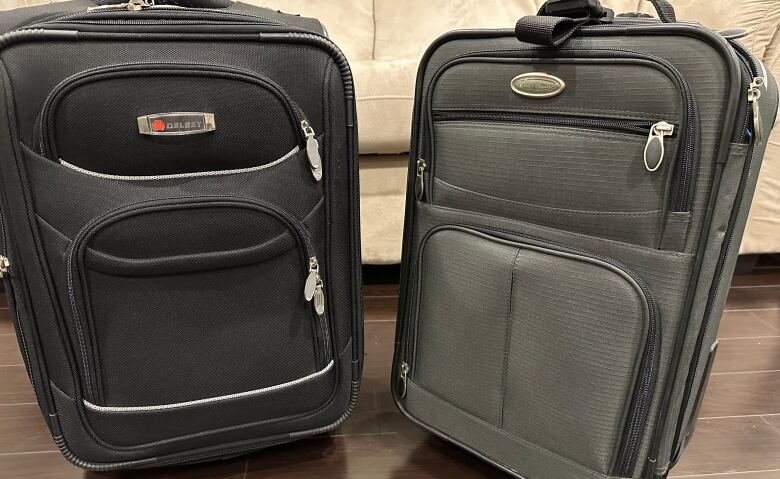 Two carry-on bags.