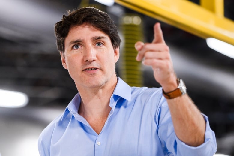 Prime Minister Justin Trudeau tours a fully electric bus at a York Region Transit facility,  in Richmond Hill, Ont., on Friday, July 5, 2024.