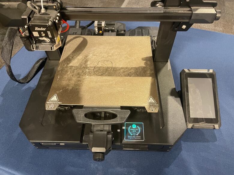 A machine used for printing 3D objects