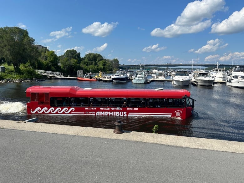 A vessel for Ottawa-based Amphibus is pictured.