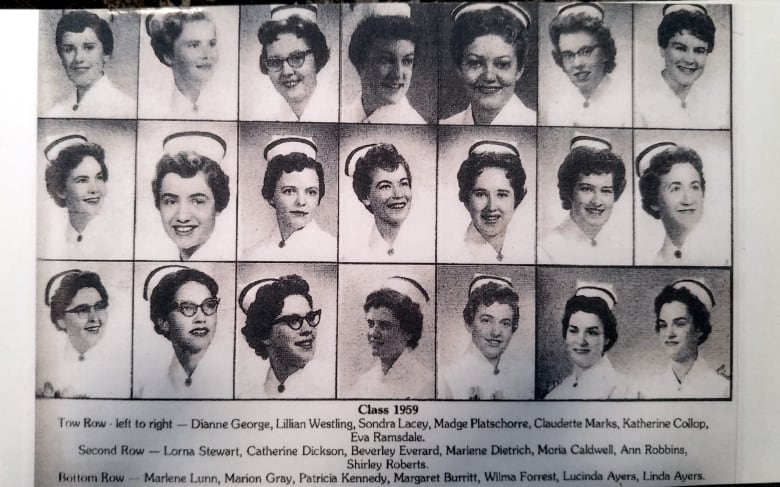 A class graduation photo from the year 1959