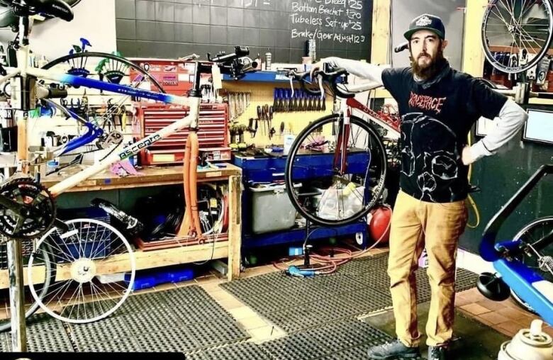 Cody Bartlett is co-owner of St. Thomas Cycles bicycle shop. He frequently between London and Port Stanley and says a safer bike route would be popular among other cyclists. 