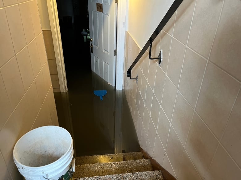 Flooded basement