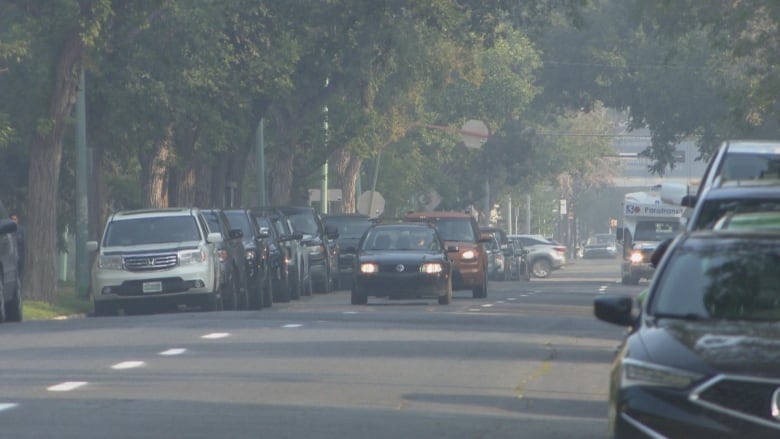 Smoky conditions on a Regina street