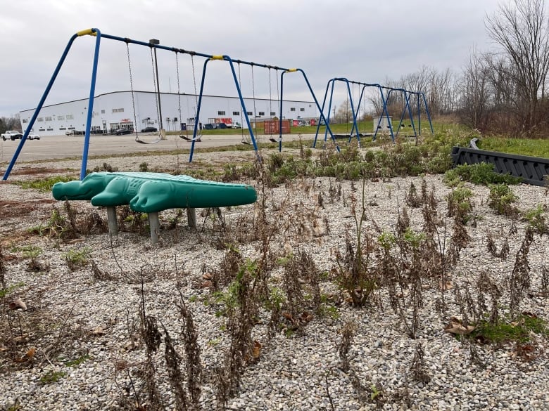 A playground far from school.