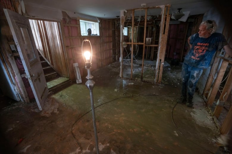 flooded basement