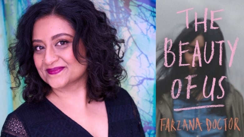 The Beauty of Us by Farzana Doctor. Book cover shows a young South Asian woman with his hair blowing in the wind.