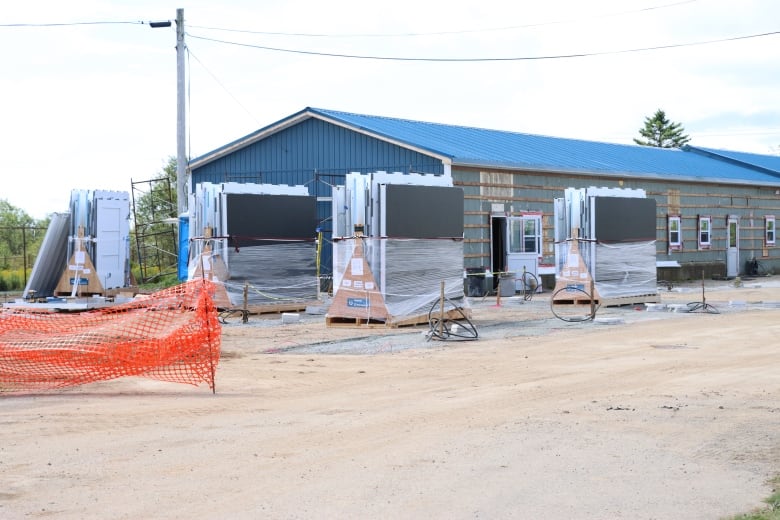 A former New Dawn welding school is now being renovated into a communal building that will house washrooms, showers, laundry facilities, kitchen, and spaces where residents can meet with healthcare professionals.  