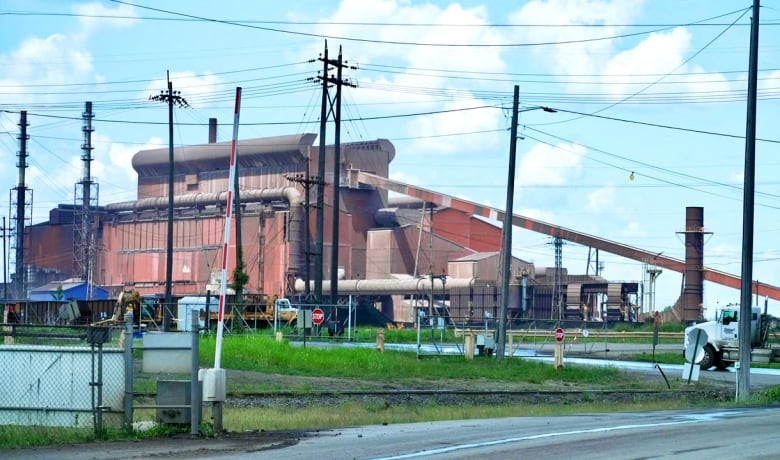 A steel plant.