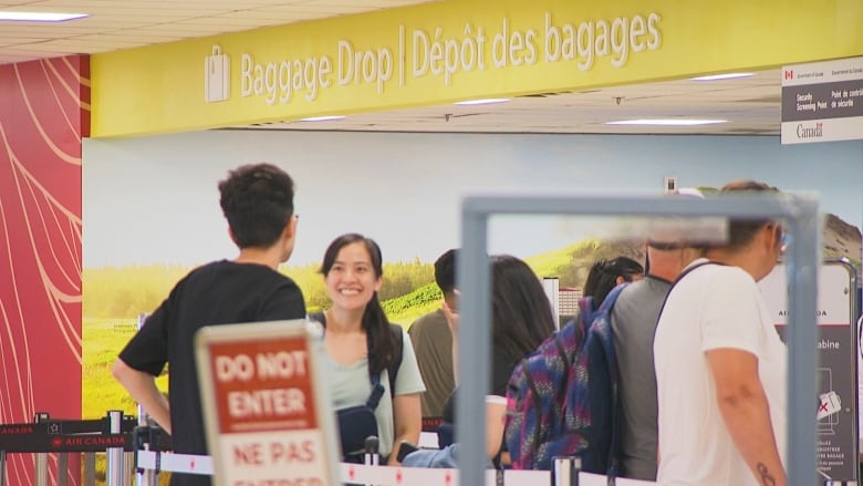 Passengers at airport.