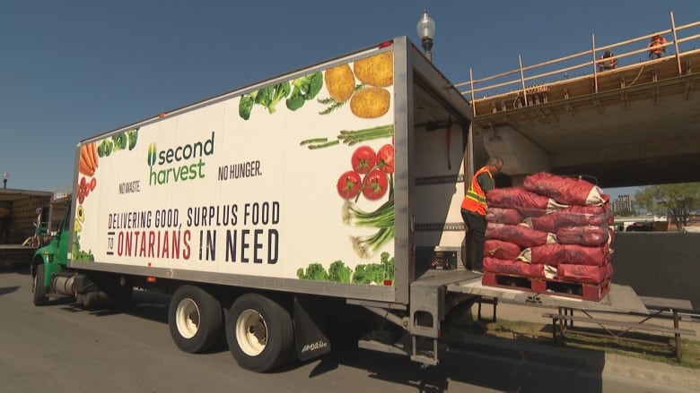 CNE food vendor donation to Second Harvest 1