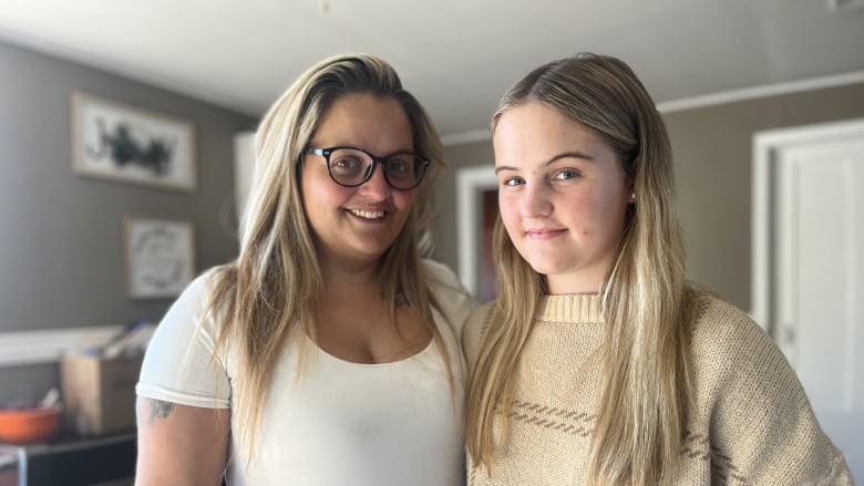 Mother Vicky Chaisson standing next to her daughter Rianna Gavin.