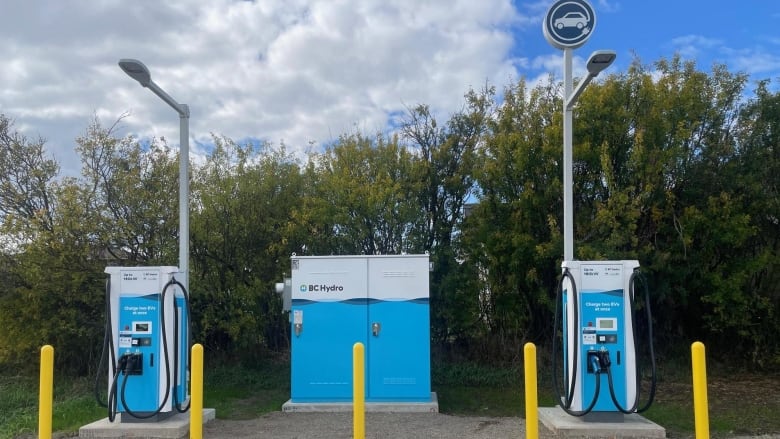 EV charging station in Vanderhoof