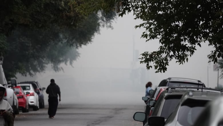 Cloud on street